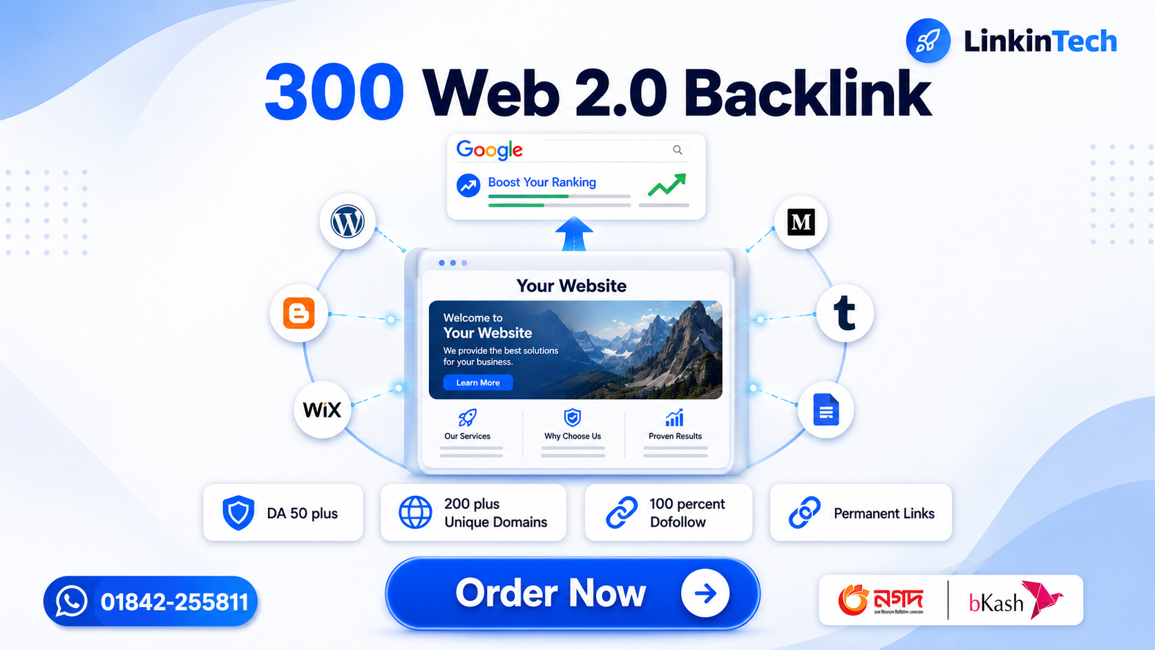 300 Web 2.0 Backlink - Boost Your Ranking!